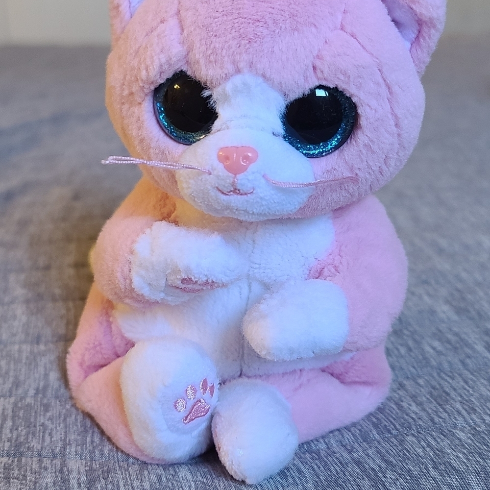 Ty Pink and White Plush Toy